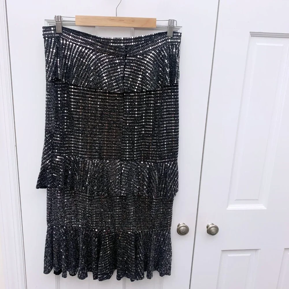 ☀️2/$20 Beulah Style Tiered Sequin Skirt